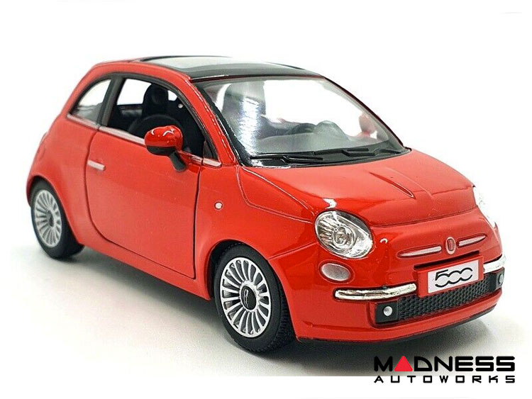 FIAT 500 Diecast Model 1/28 scale - Red